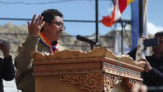 MP Jamyang Tsering Namgyal Speaks At The Biggest Rally In Support Of The Dalai Lama Hindi [upl. by Algy]