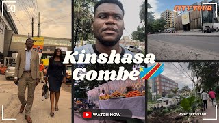 Marcher dans les rues du centre ville de Kinshasa 🇨🇩 dans commune de La Gombe pt2 [upl. by Endys]