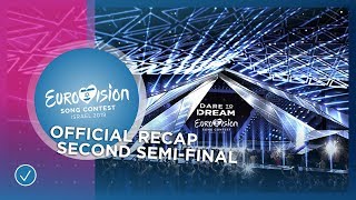 OFFICIAL RECAP The second SemiFinal of the 2019 Eurovision Song Contest [upl. by Novaj503]