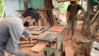 BASIC WOOD WORKING  PLANING WOOD USING PLANER MACHINE [upl. by Lachus]