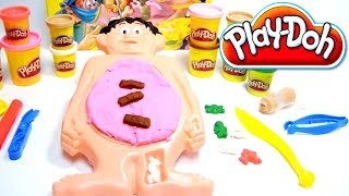 Play Doh Operation game doctor playset play dough by Lababymusica [upl. by Ilwain31]