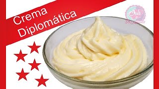 Crema Diplomática  La Combinación Perfecta de Crema Pastelera y Crema Chantilly│Club de Reposteria [upl. by Anagrom634]