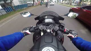 Test ride all new Yamaha R 25 Facelift [upl. by Anerol]