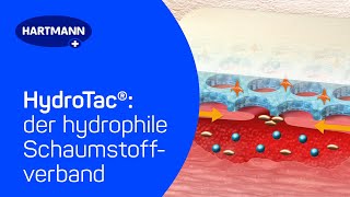 HydroTac® hydrophile Schaumstoffverband der trockene Wunden feucht amp feuchte Wunden trocken hält [upl. by Frayda]