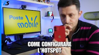 Poste Mobile HOTSPOT  ecco come configurarlo [upl. by Emlin]