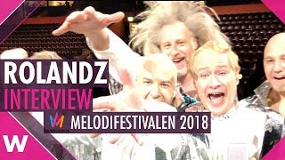 Rolandz quotFuldansquot  Melodifestivalen 2018 Finalist Interview [upl. by Recnal986]