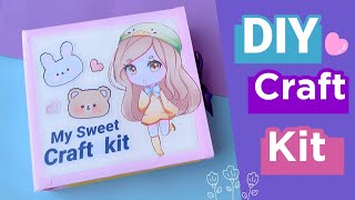 How to make paper craft kit at home  DIY Craft Kit  how to make craft box handmade craft kit Diy [upl. by Rentsch]