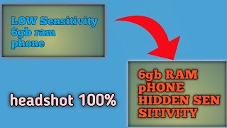 Free Fire 6gb ram phone sensitivity settings 2024🤫 [upl. by Pucida]