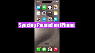 How to Fix Syncing Paused on iPhone iOS iMessage setting [upl. by Tani10]