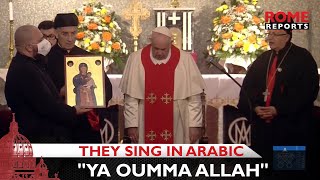 Cypriot Catholics sing Arabic “Ya oumma Allah” dedicated to the Virgin Mary [upl. by Quincey]