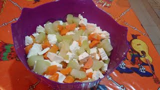 ENSALADA DE ZANAHORIA CHAYOTE Y QUESO PANELA [upl. by Amimej927]