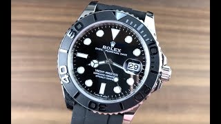 Rolex YachtMaster 42 Oysterflex 226659 Rolex Watch Review [upl. by Iona854]