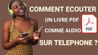 Comment lire un livre PDF comme audio sur telephone [upl. by Proffitt]