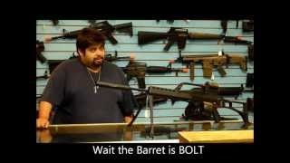 Airsoft Barrett 50 cal sniper rifle 575 fps to the chest CQB [upl. by Arramahs]