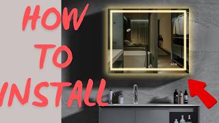 Mircus LED Bathroom Mirror Review installation amp Functionality [upl. by Manvil]