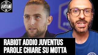 RABIOT ADDIO JUVENTUS Parole chiarissime su Thiago Motta e il suo futuro  Avsim Out [upl. by Bac]