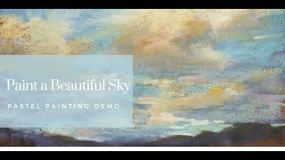 Pastel Painting Lesson How to Paint a Beautiful Sky and Clouds with Pastels [upl. by Bobbi351]