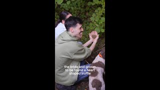 Couple find a heart shaped white truffle a day before their wedding Truffle hunting in Umbria Italy [upl. by Alraep]