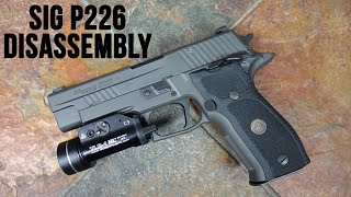 Sig Sauer P226 Disassembly [upl. by Lenahtan]