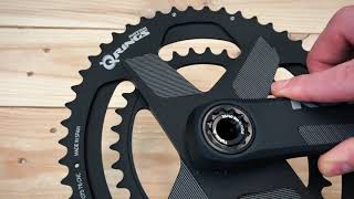 ALDHU crankset assembly with Q RINGS® Direct Mount Chainrings [upl. by Annadal]