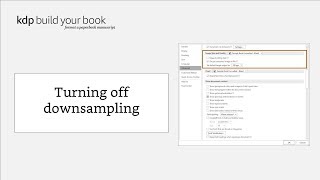 Turning off downsampling [upl. by Faith]