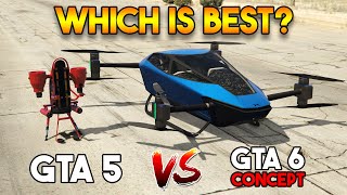 GTA 5 THRUSTER VS GTA 6 THRUSTER CONCEPT WHICH IS BEST [upl. by Takken503]