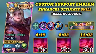 Cecilion Gameplay Ultimate Skill Got INSANE with Custom Support Emblem Cecilion Best Build 2024 [upl. by Kurtzig]