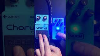 Clean guitar chorus comparison BOSS CE2 vs MXR M234 into a Laney L20H Lionheart Amp guitarpedals [upl. by Hafeenah546]