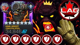 7 Deathless King Groot  Best Groot In The Game Regen  Damage AND Utility Rank 1amp2 Gameplay MCOC [upl. by Chaffin]