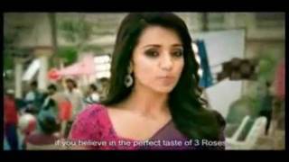 3 Roses Tea Vikram Trisha Tamil Advertisement  South Indian [upl. by Horatia]