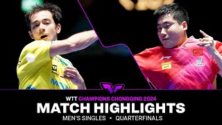 Hugo Calderano vs Liang Jingkun  MS QF  WTT Champions Chongqing 2024 [upl. by Notnilk49]