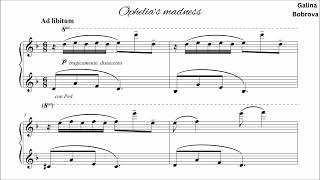 Galina Bobrova «Ophelias madness» for piano English Suite 4 of 4 [upl. by Eissirk770]