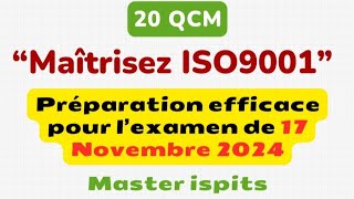 quotMaîtrisez ISO 9001  20 QCM Essentiels pour Assurer Votre Réussite à l’Examenquot Master ISPITS [upl. by Hessler]