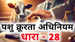 Prevention of Cruelty to Animals Act 1960  Section 28  क्या धार्मिक बलि कानूनी है जानिए धारा 28 [upl. by Ardnuahsal]