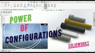 SOLIDWORKS CONFIGURATIONS  MODIFY CONFIGURATION DIALOG BOX APPLICATION [upl. by Alyad]