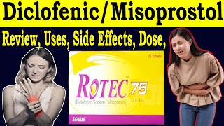 Diclofenac sodium misoprostol Tablets uses  Review Rotec 75 mg tablet uses in urdu  Side Effects [upl. by Selrahc]