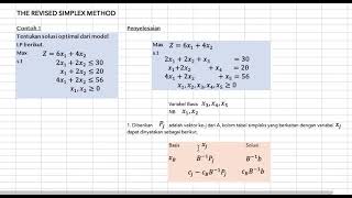 Metode Simpleks yang Direvisi [upl. by Ahsas]