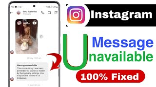 Message unavailable instagram  how to see message unavailable on instagram [upl. by Amocat524]