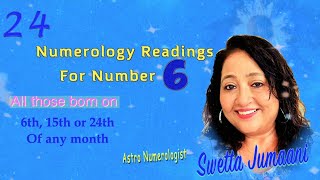 Numerology for No6 With Subtitles मूलांक 6 जन्मांक 6 Birth Date 6 Mulank 6 [upl. by Ycnalc240]