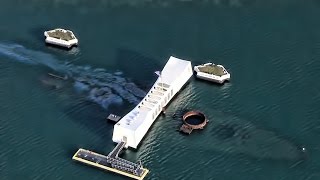 Aerial View Of Pearl Harbor amp Arizona Memorial • RIMPAC 2016 [upl. by Yelwah]