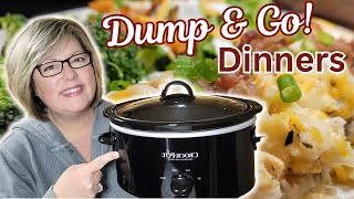 5 Ingredient DUMP AND GO Crockpot Meals That Will Be YOUR NEW FAVORITES Easy Slow Cooker Recipes [upl. by Charteris575]