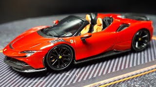 164 Ferrari SF90 Spider Novitec by U2 resin model car review [upl. by Tray]