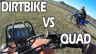 250cc Dirt Bike VS 250cc 4Wheeler [upl. by Naam]