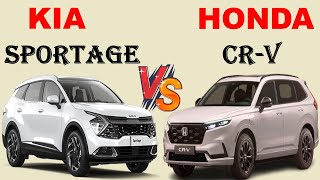 ALL NEW Kia SPORTAGE Vs ALL NEW Honda CRV  Which one do you prefer [upl. by Ennovahc176]