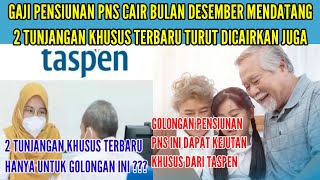 2 TUNJANGAN KHUSUS TERBARU UNTUK PENSIUNAN PNS GOLONGAN INI  SELAIN GAJI POKOK 2 TUNJANGAN INI CAIR [upl. by Aleda]