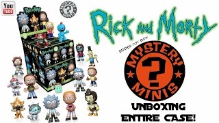 Unboxing an ENTIRE CASE of Funko Rick and Morty Mystery Minis [upl. by Glovsky]