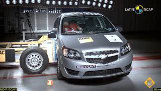 Chevrolet Aveo vuelve a reprobar el crash test de Latin NCAP [upl. by Adyela]