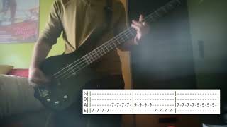 Blondie  Denis  Bass Cover With Tabs [upl. by Justen925]