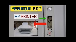 HP Printer Error E0  HP Printer Error  DSK [upl. by Rossi722]