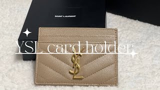 YSL card holder unboxing ysl luxury [upl. by Luhem]